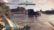 You can see Luandi aim down the sight and grab the gun with both hands before shooting. It's an obvious tell (Image via Obsidian Entertainment)